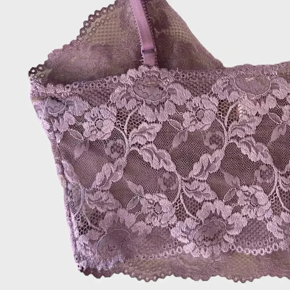 VICTORIA’S SECRET | NWOT | LONG LINE LACE BRALETTE LILAC | SIZE: MEDIUM - Picture 4 of 6